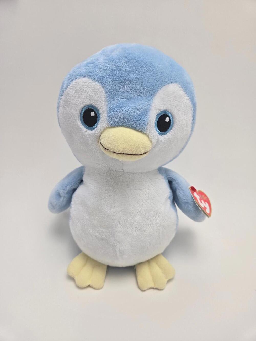 TY Pluffies “Petey” the Blue Penguin *Rare* (10 inch)